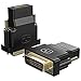 Cablor Gold-Plated DVI to HDMI or HDMI to DVI Adapter Converter (2Pack)