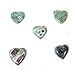 Gem Stone Heart- Heart Shaped Gem Stone - Rock Paradise Exclusive COA - AM18B2 - AM18B3 (Ruby Fuschite)