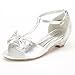 DREAM PAIRS Girl's SweetHeart-22 Rhinestone Embellishment Strap Closure Low Heel Pumps Sandals Shoes