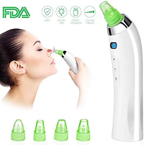 Blackhead Remover Pore Vacuum Electric Acne Comedo Extractor Tool USB Rechargeable Blackhead Suction Advanced Skin Therapy Kit Blackhead Vacuum Suction Remover Restore Radiance & Beauty for Skin