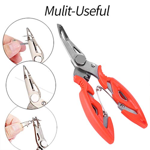 95sCloud Angeln Zangen Linie Cutter Hook Remover 12,5 cm, Außen Multifunktionale Angelzange, Angelzange Linie Cutter… – Bild 6