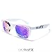 GloFX Ultimate Kaleidoscope Glasses - White - Rainbow EDM Rave Light Diffraction Eyewear (White)