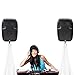 Pyle Universal Tripod Scrim-Double Sided DJ Speaker/Light Skirt Cover w/Straps, Bag, Made from Stretchable Lycra Spandex, Fit Stands Up to 75” x 43 PSCRIMW2 (White)