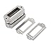 uxcell Metal Frame Drawer Box Case Cabinet Card Tag Label Holders Silver Tone 50pcs