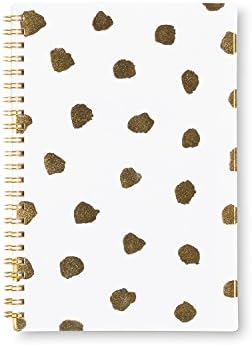Ashley G for Blue Sky "White Messy Dot" 5 x 8 Weekly/Monthly Planner, Academic Year Jul 2016 - Jun 2017