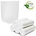 4 Gallon Trash Bags, Garbage Bags Waste Bin Strong Wastebasket Liners Bags for Kitchen Home Bedroom Bathroom Office-125 Counts (Clear White)