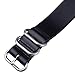 22mm Leather Watch Band Bands for Men NATO Strap Straps Black by INFANTRY
