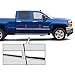 Made in USA! Compatible with 2014-2018 Chevy/GMC Silverado/Sierra Crew Cab Body Side Molding Trim 1 1/8'' 4PC Overlay