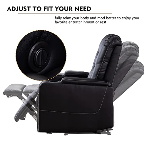 CANMOV Electric Power Recliner Chair with USB Ports and Cup Holders