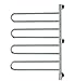 Amba J-B004 P Swivel Jill 25-Inch x 37-Inch Towel Warmer, Polished