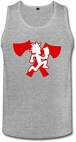YILAI Men's Hatchetman Icp Tank Top HeatherGray L