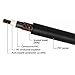 LyxPro Guitar Instrument Cable 10 feet ¼” TS Unbalanced Instrument Cable, Crystal Clear, Noiseless, Durable and Flexible,black