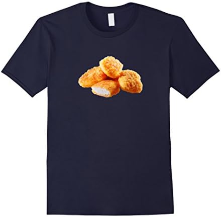 Mens Chicken Nugget - Funny T-shirt Medium Navy