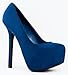 Breckelle's Marisa-21 Almond Toe Faux Suede Platform Stiletto Pump