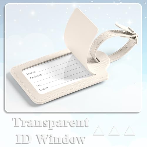 Anntry Custom Luggage Tags for Suitcases,PU Leather Luggage Tag with ID Tag and Total Privacy Protection Travel Game Accessories