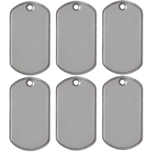 25 Blank Military Style Dog Tags