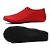 WQINSHOE Unisex Barefoot Water Skin Shoes Aqua Socks Anti-Slip Durable Sole Shoes for Aerobics Exercise Beach Swim Yoga-RED M
