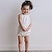 Viworld Infant Baby Girl Twins Bodysuit Sleeveless Ruffles Romper Sunsuit Outfit Princess Clothes (White, 80(6-12 Months))