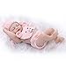 Funny House Cute Mini 10Inch 26cm Full Body Silicone Vinyl Realistic Looking Reborn Baby Dolls Lifelike Baby Girl Doll Pink Knit Wear Xmas Gift Birthday Present
