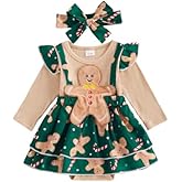 FIOMVA Baby Girl Clothes Infant Shamrock Bubble Smocked Romper Newborn Cute Long Sleeve Bodysuit Toddler Spring Outfit
