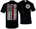 Patriot Apparel Thin Red Line T-Shirt (X-Large, Black)
