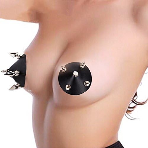 AngelCat Sexy underwear bras alternative leather sexy self-adhesive milk paste nipple paste fun anti-bumps