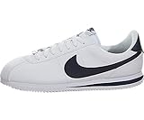 Nike Men's Cortez Basic Leather White/Obsidian Casual Shoe 10 Men US