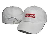 New Supreme hats Unisex Fashion Cool Adjustable Snapback Baseball Cap White One Size