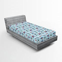 Ambesonne Airplane Fitted Sheet Set, Different