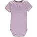 Wan-A-Beez 5 Pack Baby Girls' and Boys' Short Sleeve Bodysuits (0-3 Months, Pointelle)