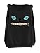 Benibos Women Zip Mouth Smile Shoulder 3D Ear Cat Cute Sweatshirt Top (US Large/Tag XL, Cat Black)