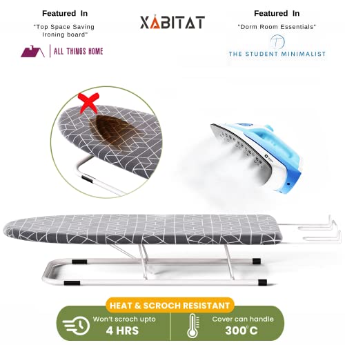 Xabitat Table Top Small Ironing board W/ Iron Caddy Combo Heat