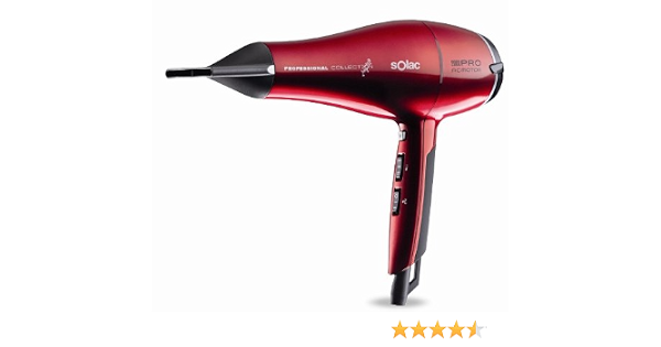 Solac SP7156 - Secador de pelo (2200 W, motor profesional, con boquilla) :  Amazon.es: Belleza