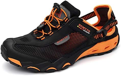 HUMTTO Mens Sport Strap Sandals-Hiking Canyoning aquatc Amphibious Sandal Fishing Beach Shoes