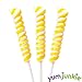 Tiny Twist whirly swirl Pops Yellow and White Lollipops 48 Count