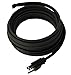 KING SRP126-150 Pre-Assembled Self-Regulating Pipe Trace Roof/Gutter De-Icing Heating Cable with Plug, 120-Volt, 150-ft / 120V, Black