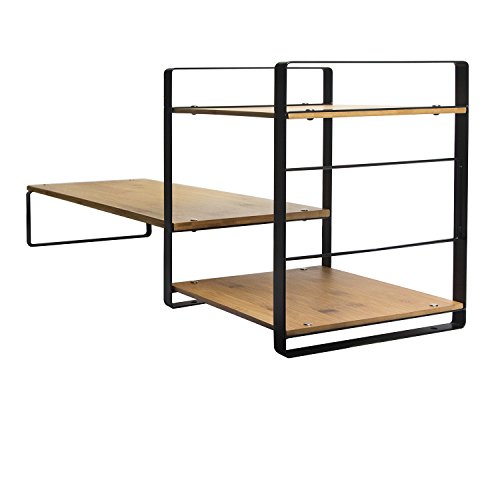 JackCubeDesign Bamboo Monitor Stand Computer Riser Laptop Desktop Storage Organizer Phone Board with 2-Tier Compartments and Keyboard Storage Space – :MK363A - Thumbnail 2
