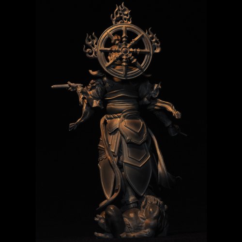Kaiyodo Takeya Revoltech Action Figure: #002 Komokuten Wooden Version