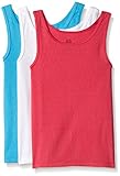 Fruit of the Loom Big Girls 3 Pack Tank Top, Assorted, Medium