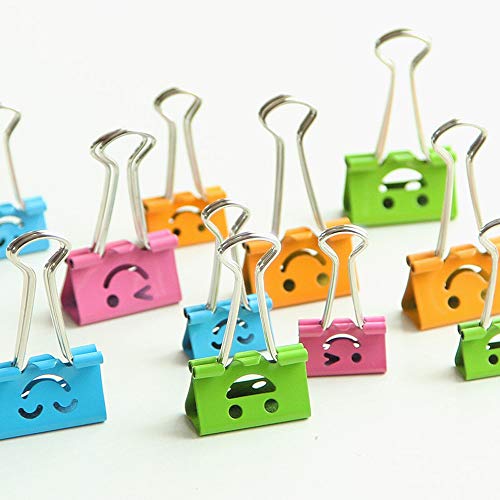 image for Axiba_Home Decor Axiba 10 Pcs Smile Metal Hinge Clips, Silver Bulldog 