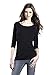 Long Sleeve T-Shirt for Women | White & Black Organic Cotton Tee