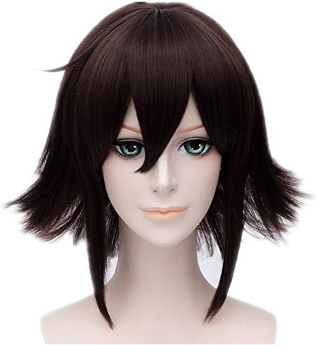 MSHUI DuRaRaRa!! Orihara Kururi Short Cosplay Wig Anime Dark Brown Hair 12"30 cm
