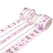 60 Rolls Vintage Washi Tape Floral Cactus Flamingo Goat Kawaii Cool Masking Paper Tapes Japanese Cute Sakura Moon Succulent Flower Sushi Food Fruit Fun Adhesive Art Craft Scrapbook Hobby Kit Set