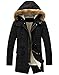LILBETTER Men's Hooded Faux Fur Lined Warm Coats Outwear Winter Jackets