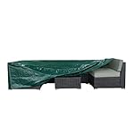 Coismo 126'x63'x28' Large Patio Furniture Cover for 7pcs Sectional Wicker Furniture set, Waterproof