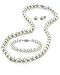 THE PEARL SOURCE 14K Gold Round White Freshwater Cultured Pearl Necklace, Bracelet & Earrings Set in 18