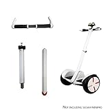AUBESTKER Handlebar For Segway MINIPRO - Adjustable Height - Release knee pressure - Equipped with installation tools (Segway Not Included) (White)
