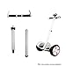 AUBESTKER Handlebar for Segway MINIPRO - Adjustable Height - Release Knee Pressure - Equipped with Installation Tools (Segway Not Included) (White)