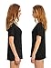 ROMWE Women's Loose Tee Short Sleeve V Neck T-shirt Casual Top