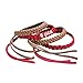 Original Kinven Mosquito Insect Repellent Bracelet Waterproof Natural DEET FREE Insect Repellent Bands, Anti Mosquito Protection Outdoor & Indoor, Adults & Kids, 8 bracelets, in Brown/Red